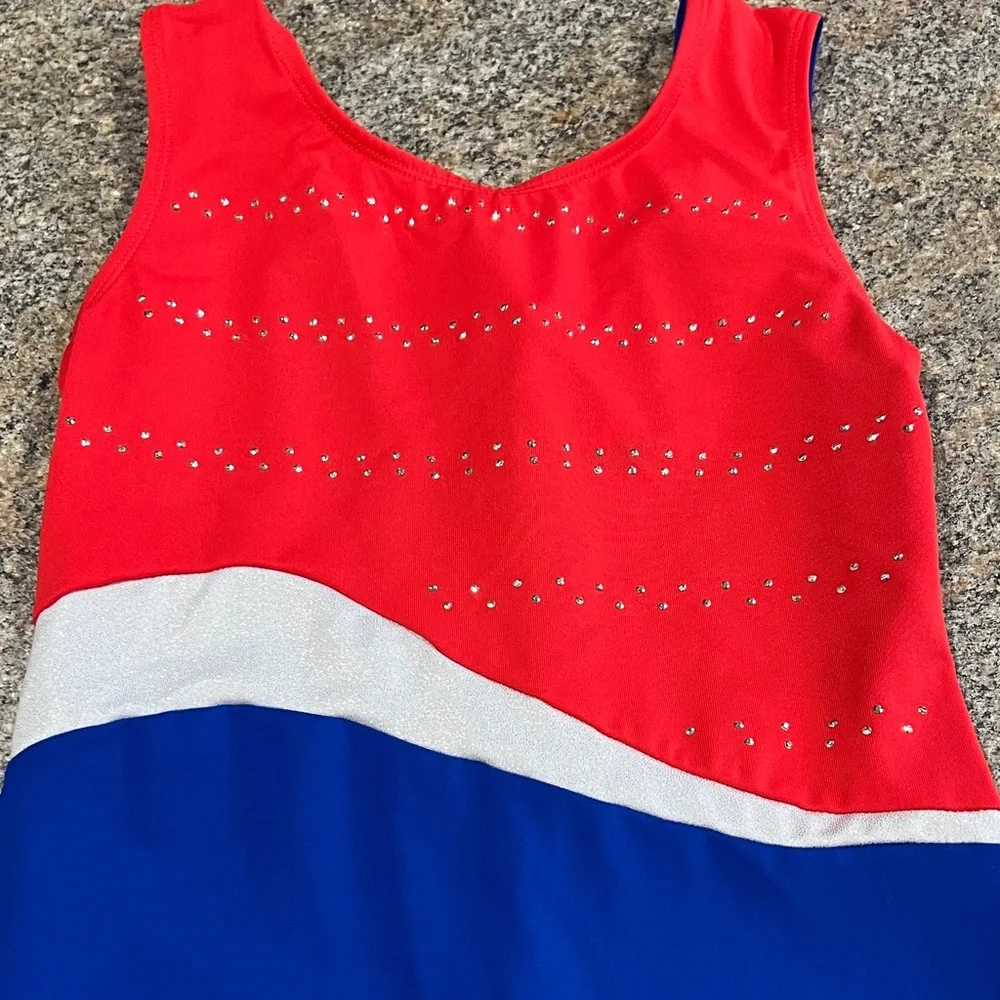 Cat & Jack and Blue Gymnastics Leotard size large 10/12